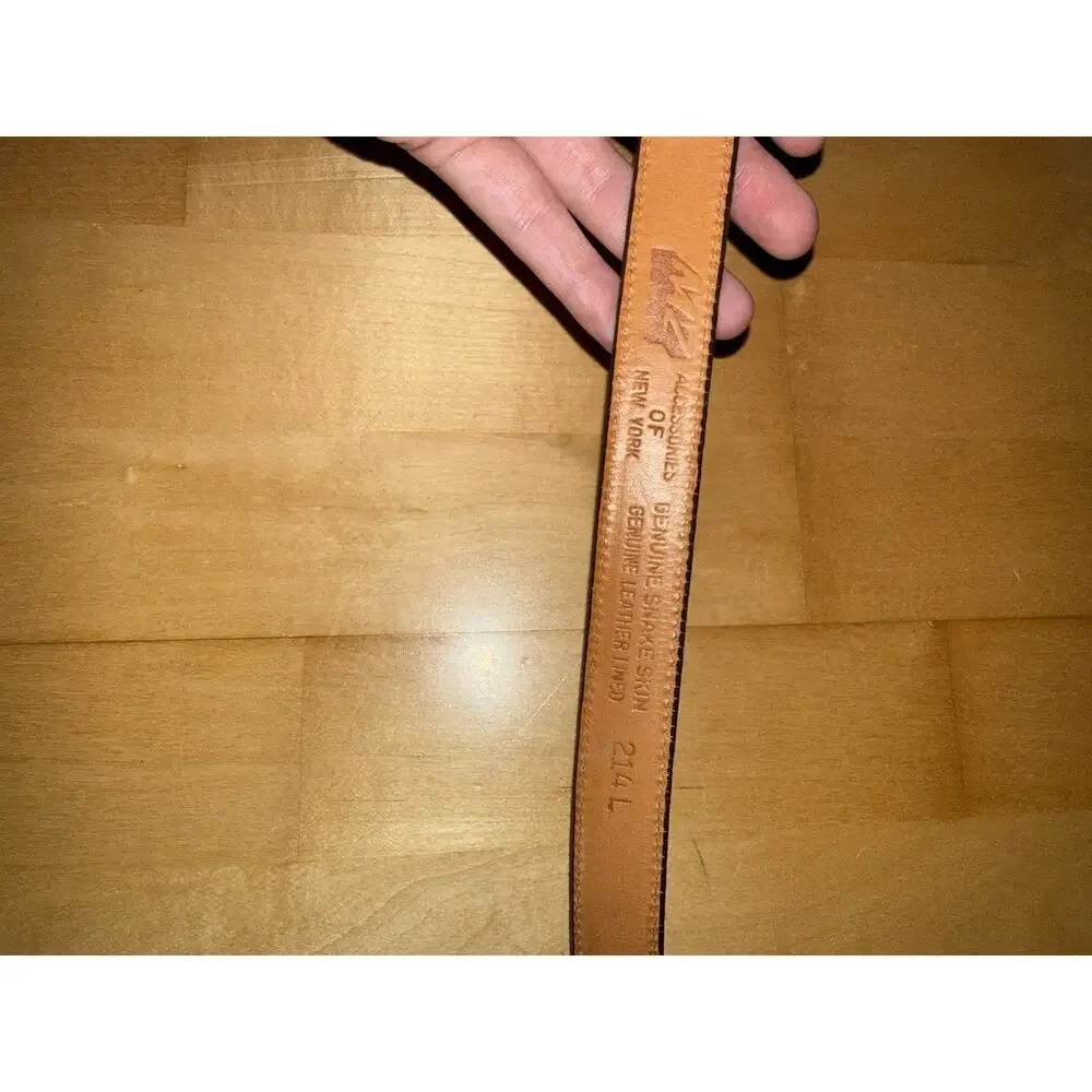 VTG Genuine Snakeskin Brown Belt ONLY (Needs Buckle) L